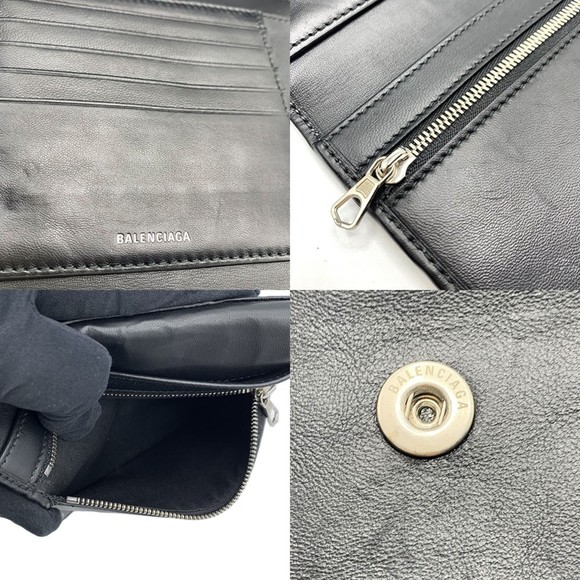 BALENCIAGA Black Leather Wallet - Picture 7 of 8